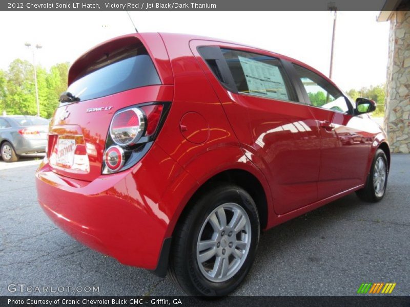 Victory Red / Jet Black/Dark Titanium 2012 Chevrolet Sonic LT Hatch