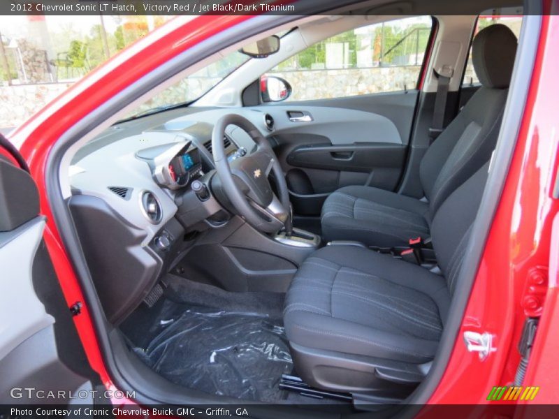 Victory Red / Jet Black/Dark Titanium 2012 Chevrolet Sonic LT Hatch