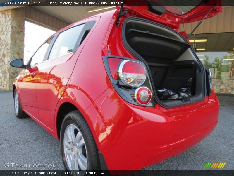 Victory Red / Jet Black/Dark Titanium 2012 Chevrolet Sonic LT Hatch