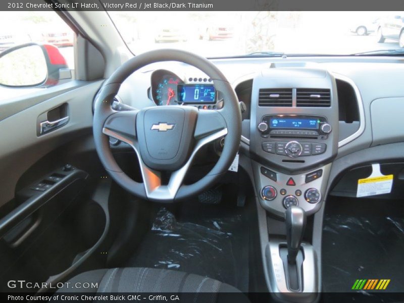 Victory Red / Jet Black/Dark Titanium 2012 Chevrolet Sonic LT Hatch
