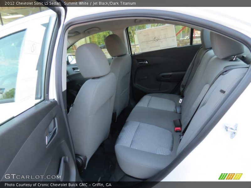 Summit White / Jet Black/Dark Titanium 2012 Chevrolet Sonic LS Sedan