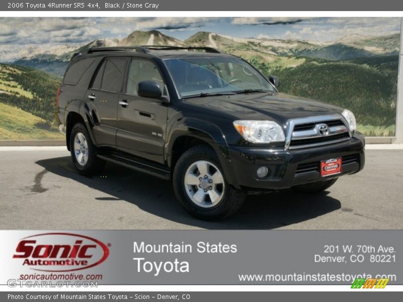 Black / Stone Gray 2006 Toyota 4Runner SR5 4x4