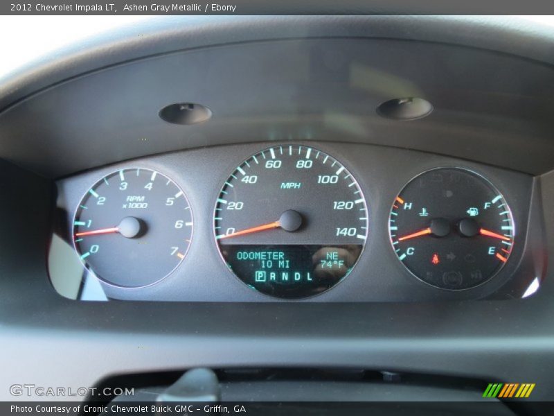 Ashen Gray Metallic / Ebony 2012 Chevrolet Impala LT