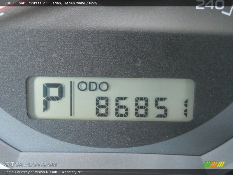 Aspen White / Ivory 2008 Subaru Impreza 2.5i Sedan