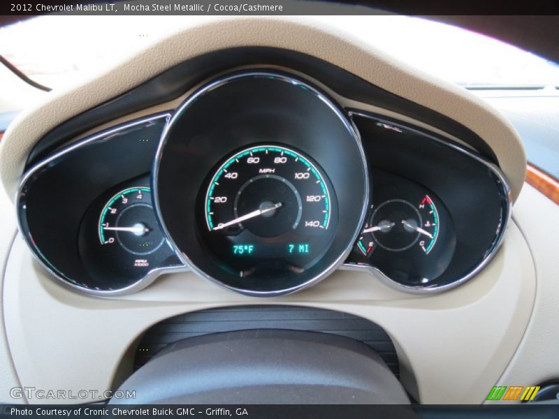 Mocha Steel Metallic / Cocoa/Cashmere 2012 Chevrolet Malibu LT