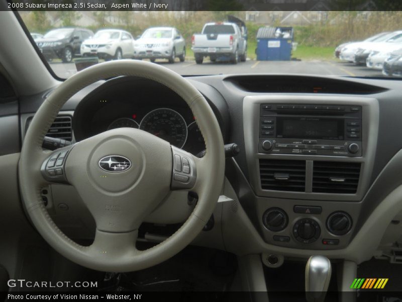 Aspen White / Ivory 2008 Subaru Impreza 2.5i Sedan