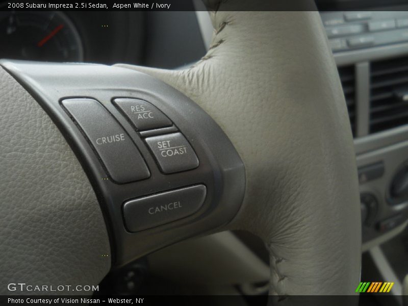 Aspen White / Ivory 2008 Subaru Impreza 2.5i Sedan