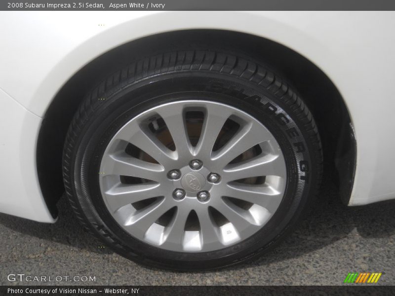 Aspen White / Ivory 2008 Subaru Impreza 2.5i Sedan