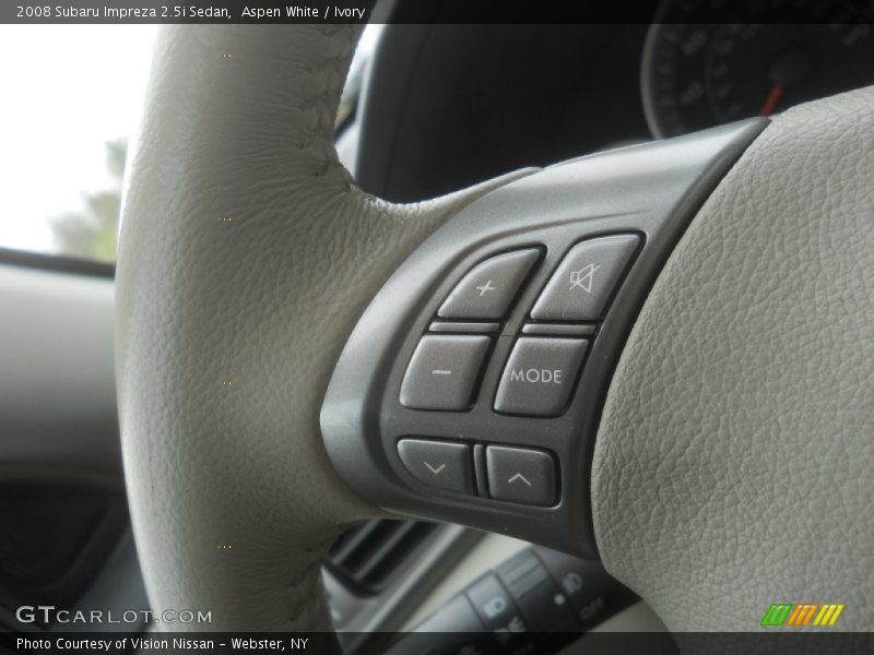 Aspen White / Ivory 2008 Subaru Impreza 2.5i Sedan