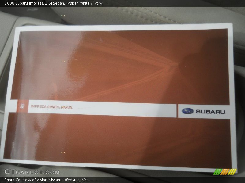 Aspen White / Ivory 2008 Subaru Impreza 2.5i Sedan