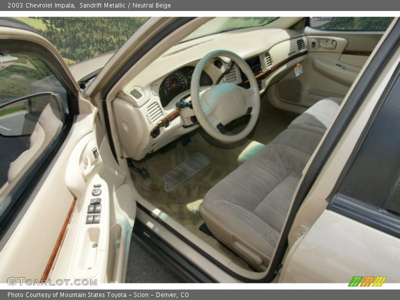 Sandrift Metallic / Neutral Beige 2003 Chevrolet Impala