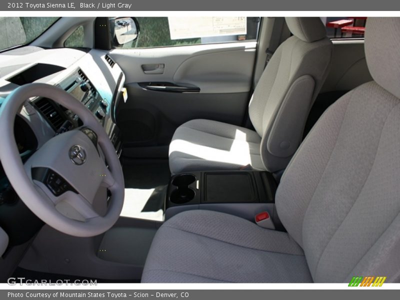 Black / Light Gray 2012 Toyota Sienna LE