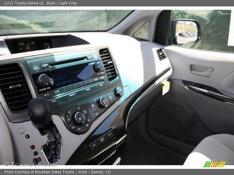 Black / Light Gray 2012 Toyota Sienna LE