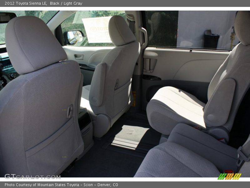Black / Light Gray 2012 Toyota Sienna LE
