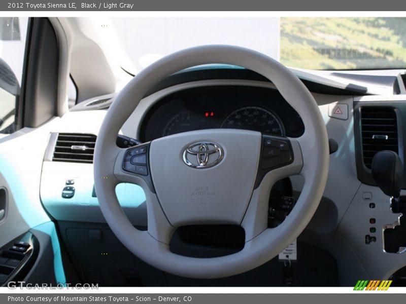 Black / Light Gray 2012 Toyota Sienna LE