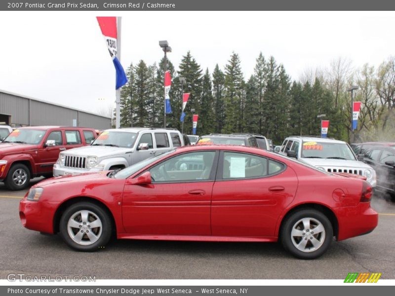 Crimson Red / Cashmere 2007 Pontiac Grand Prix Sedan