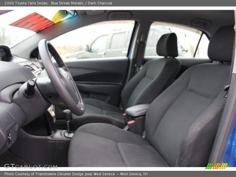 Blue Streak Metallic / Dark Charcoal 2009 Toyota Yaris Sedan