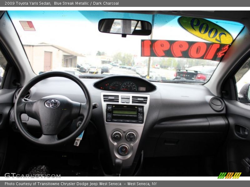 Blue Streak Metallic / Dark Charcoal 2009 Toyota Yaris Sedan
