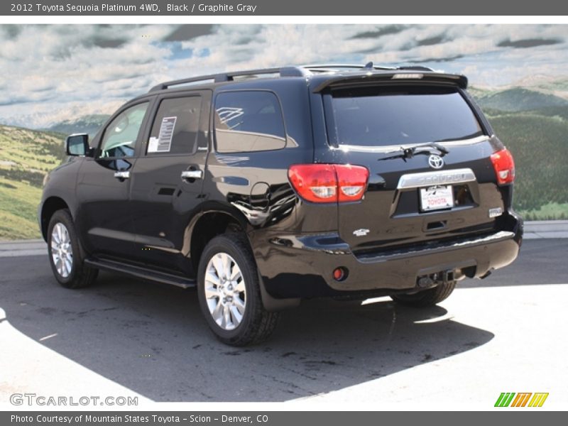 Black / Graphite Gray 2012 Toyota Sequoia Platinum 4WD