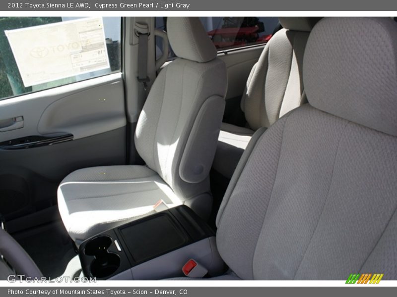 Cypress Green Pearl / Light Gray 2012 Toyota Sienna LE AWD