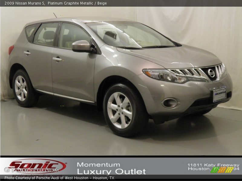 Platinum Graphite Metallic / Beige 2009 Nissan Murano S