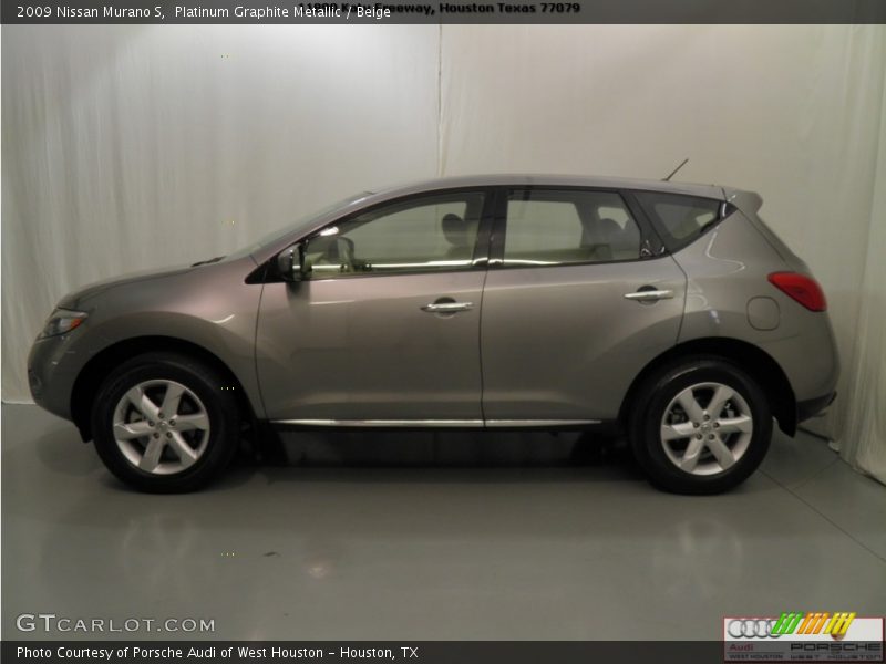 Platinum Graphite Metallic / Beige 2009 Nissan Murano S