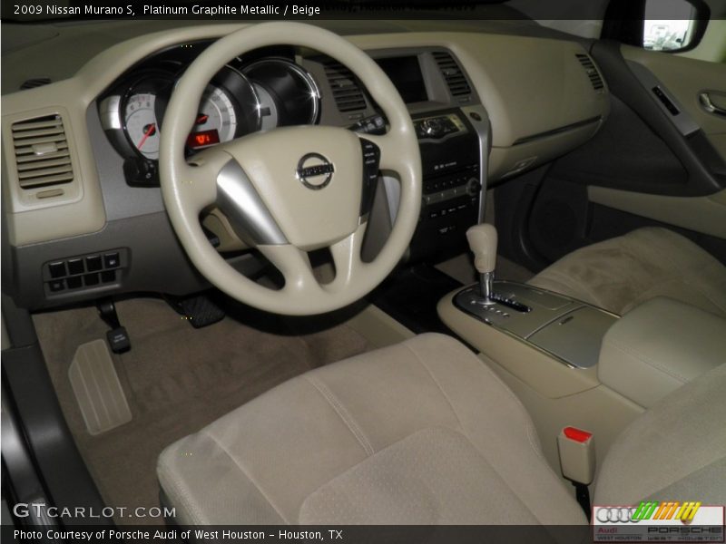 Platinum Graphite Metallic / Beige 2009 Nissan Murano S