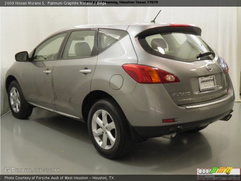 Platinum Graphite Metallic / Beige 2009 Nissan Murano S