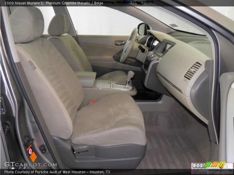 Platinum Graphite Metallic / Beige 2009 Nissan Murano S