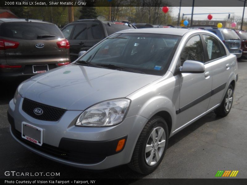 Silver Metallic / Gray 2008 Kia Rio LX Sedan