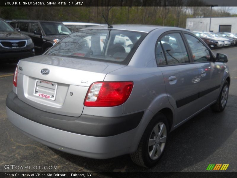 Silver Metallic / Gray 2008 Kia Rio LX Sedan
