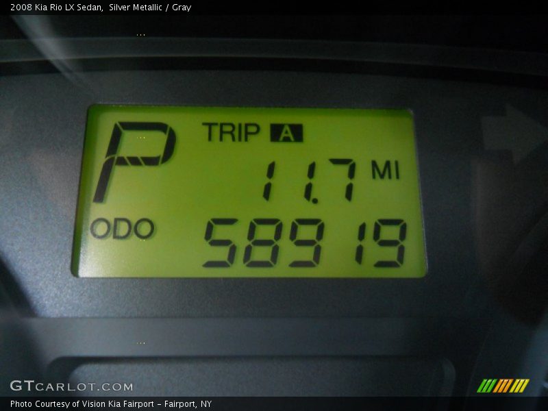 Silver Metallic / Gray 2008 Kia Rio LX Sedan