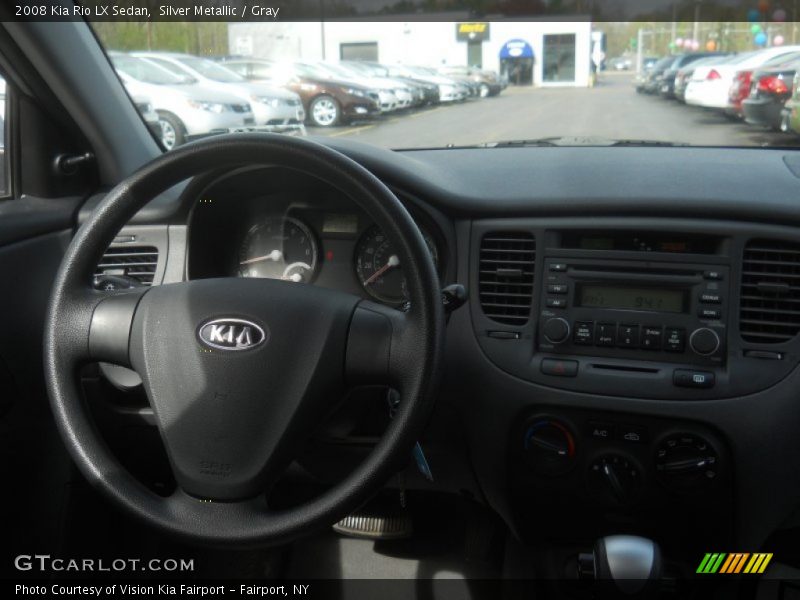 Silver Metallic / Gray 2008 Kia Rio LX Sedan