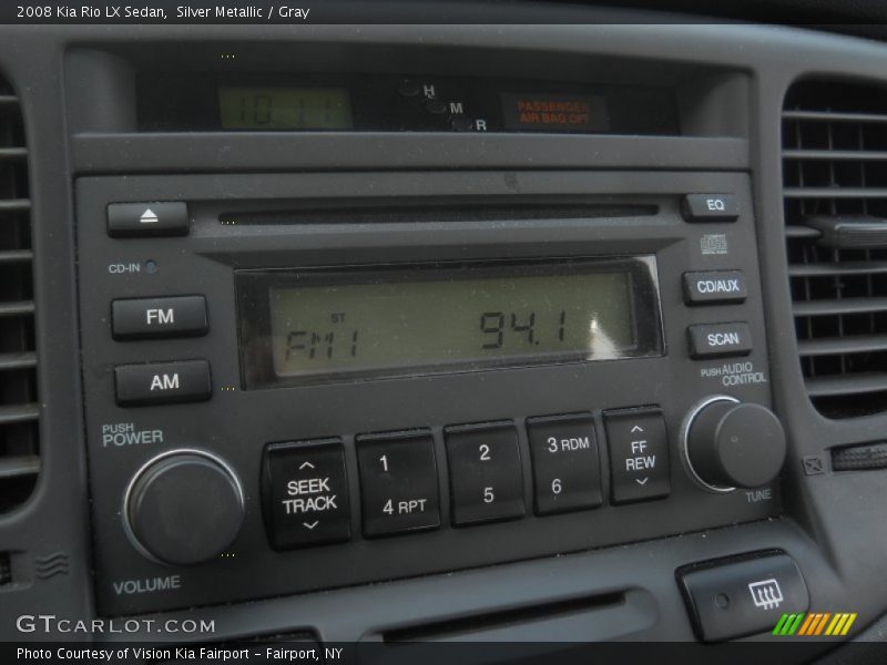 Silver Metallic / Gray 2008 Kia Rio LX Sedan
