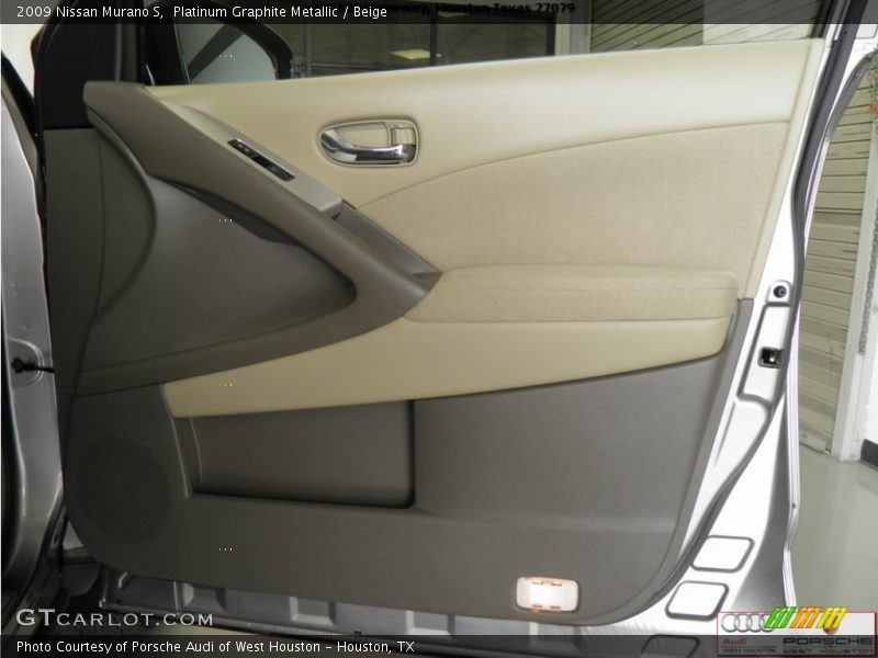 Platinum Graphite Metallic / Beige 2009 Nissan Murano S