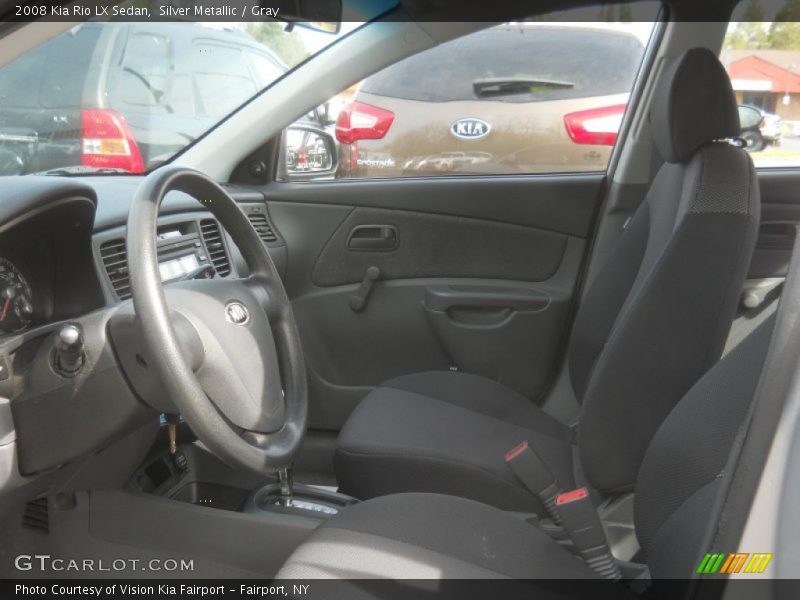 Silver Metallic / Gray 2008 Kia Rio LX Sedan