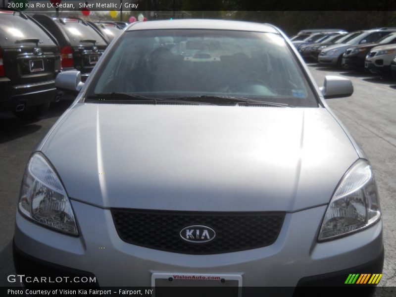 Silver Metallic / Gray 2008 Kia Rio LX Sedan