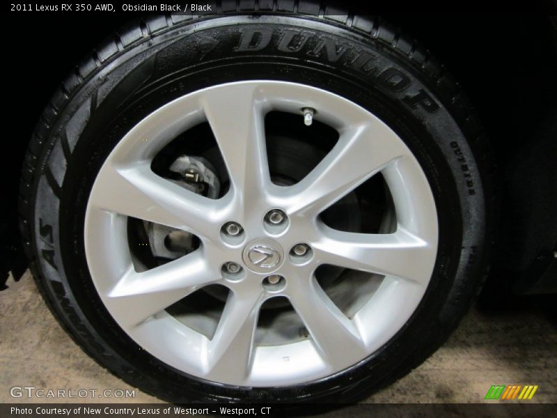 Obsidian Black / Black 2011 Lexus RX 350 AWD