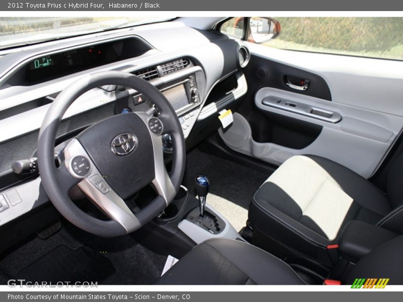 Habanero / Black 2012 Toyota Prius c Hybrid Four