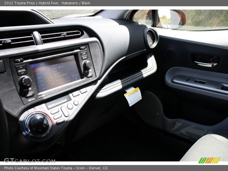 Habanero / Black 2012 Toyota Prius c Hybrid Four