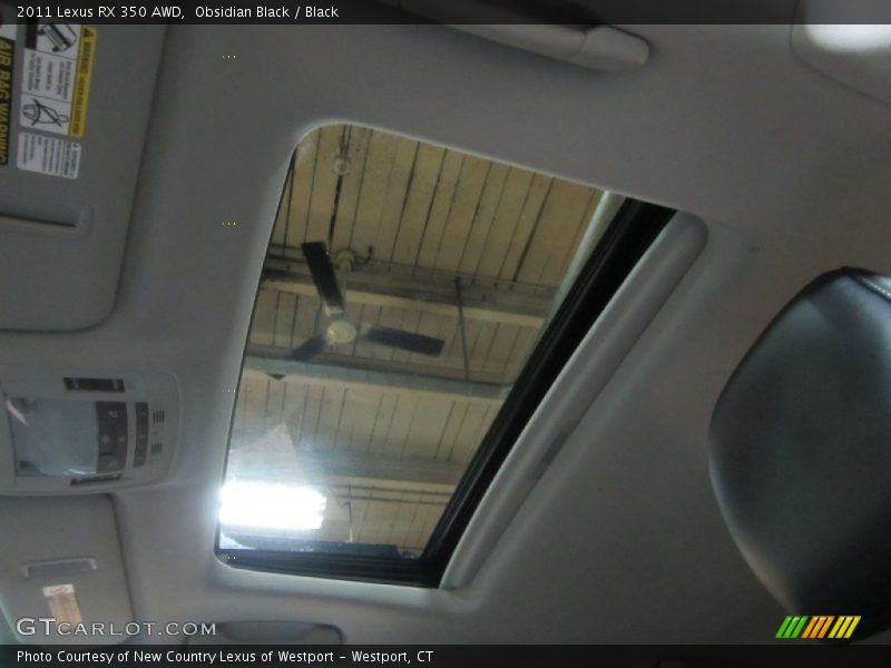 Obsidian Black / Black 2011 Lexus RX 350 AWD