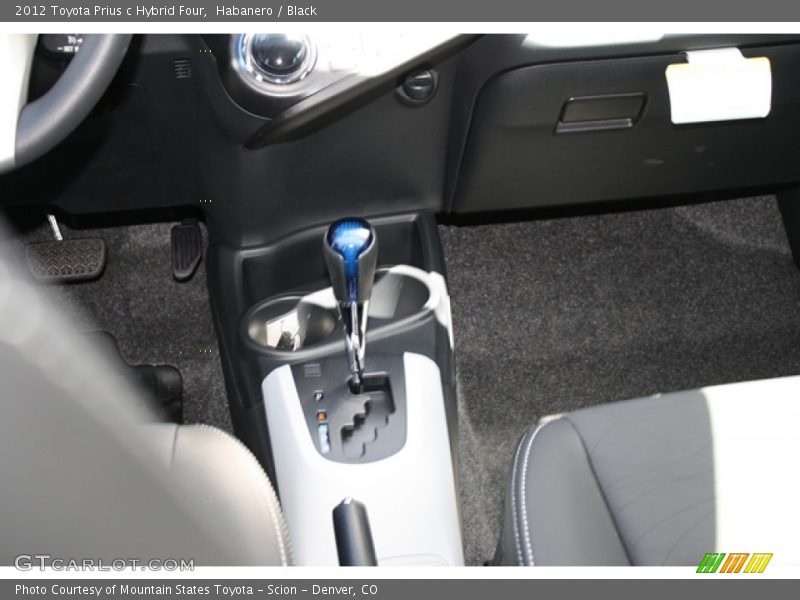 Habanero / Black 2012 Toyota Prius c Hybrid Four