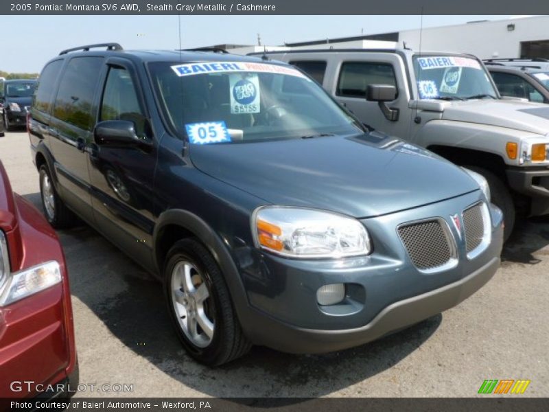 Stealth Gray Metallic / Cashmere 2005 Pontiac Montana SV6 AWD