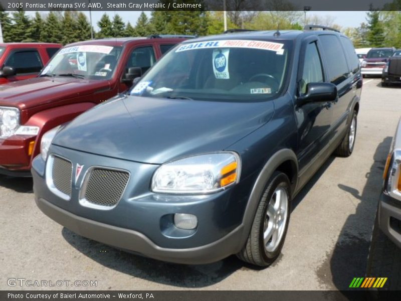 Stealth Gray Metallic / Cashmere 2005 Pontiac Montana SV6 AWD