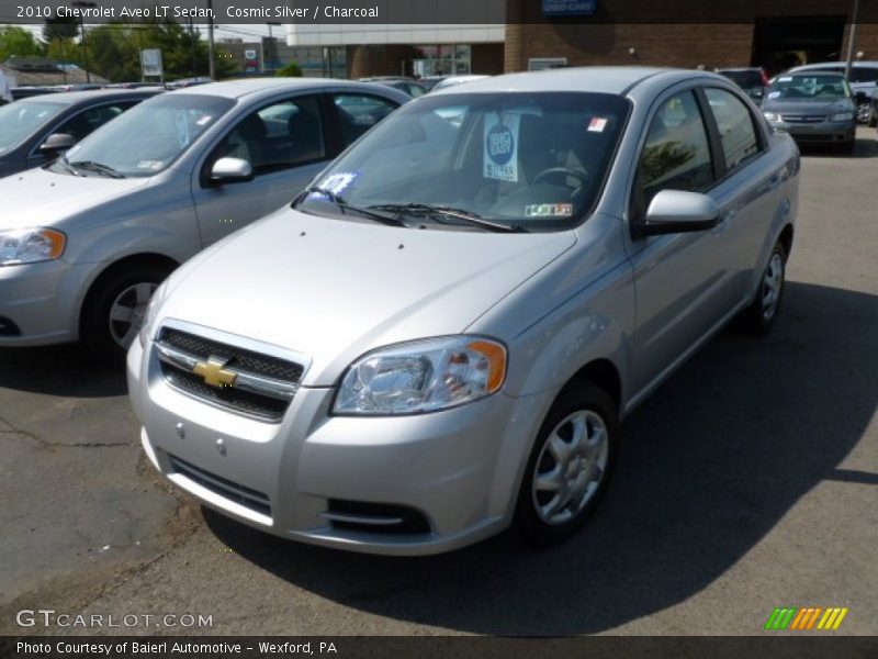 Cosmic Silver / Charcoal 2010 Chevrolet Aveo LT Sedan