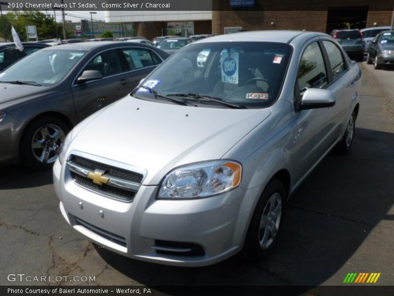 Cosmic Silver / Charcoal 2010 Chevrolet Aveo LT Sedan