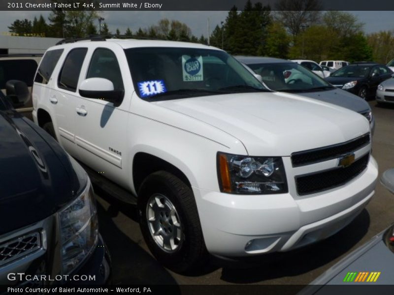 Summit White / Ebony 2011 Chevrolet Tahoe LT 4x4