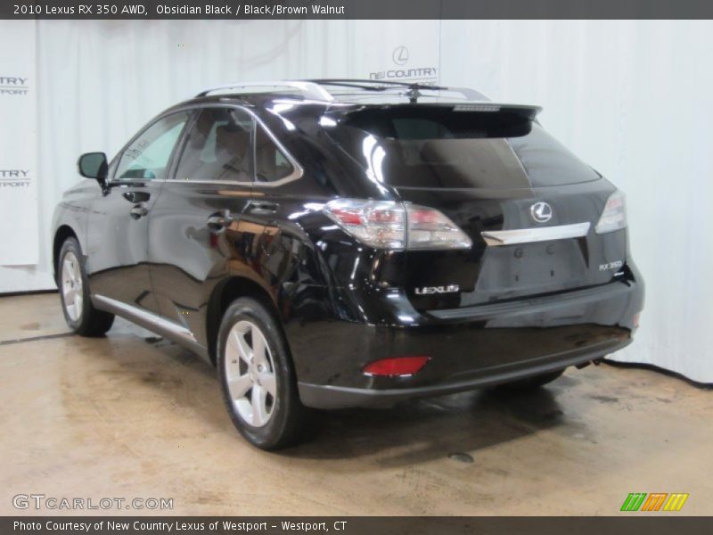 Obsidian Black / Black/Brown Walnut 2010 Lexus RX 350 AWD