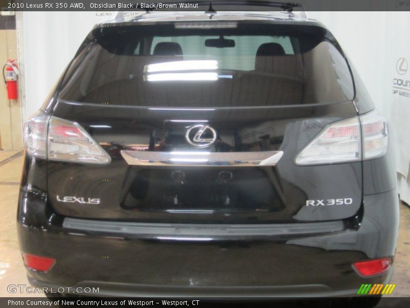 Obsidian Black / Black/Brown Walnut 2010 Lexus RX 350 AWD