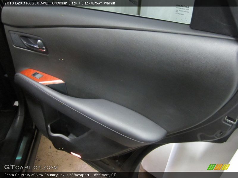 Obsidian Black / Black/Brown Walnut 2010 Lexus RX 350 AWD